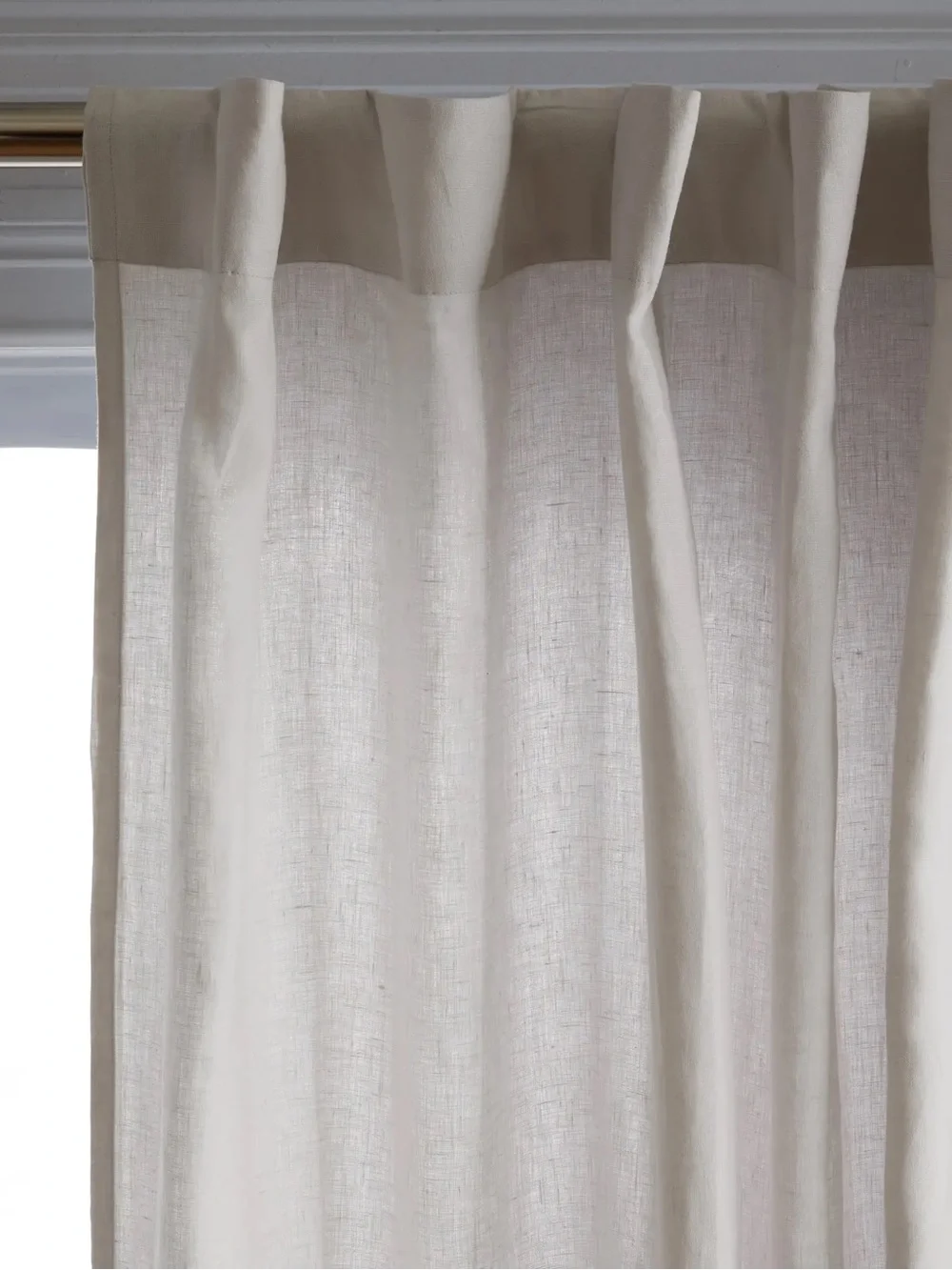 NWT QUINCE Set Of 2 48x96 European Linen Curtains Cloud 9276